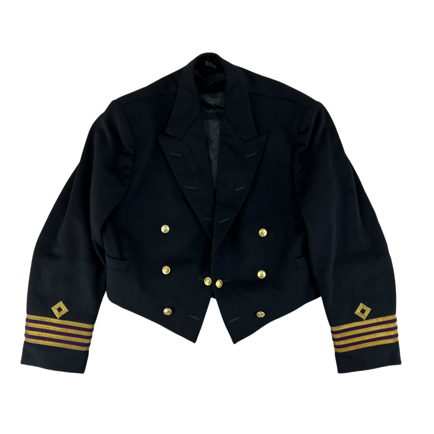 British Royal Navy 70s Mess Dress Jacket - Royal Fleet Auxiliary - Large