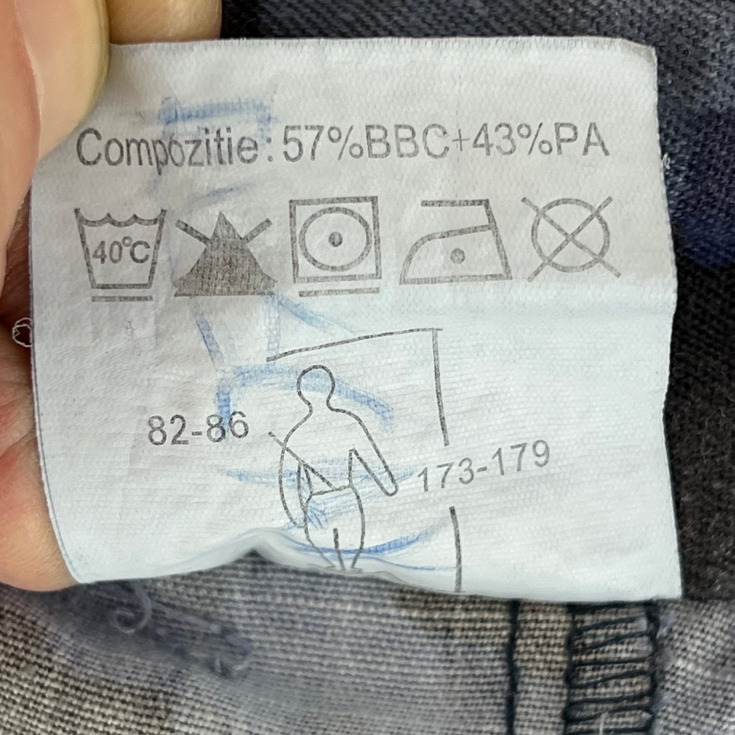Romanian Navy M2017 Blue Camouflage Ripstop Trousers - W33 L24