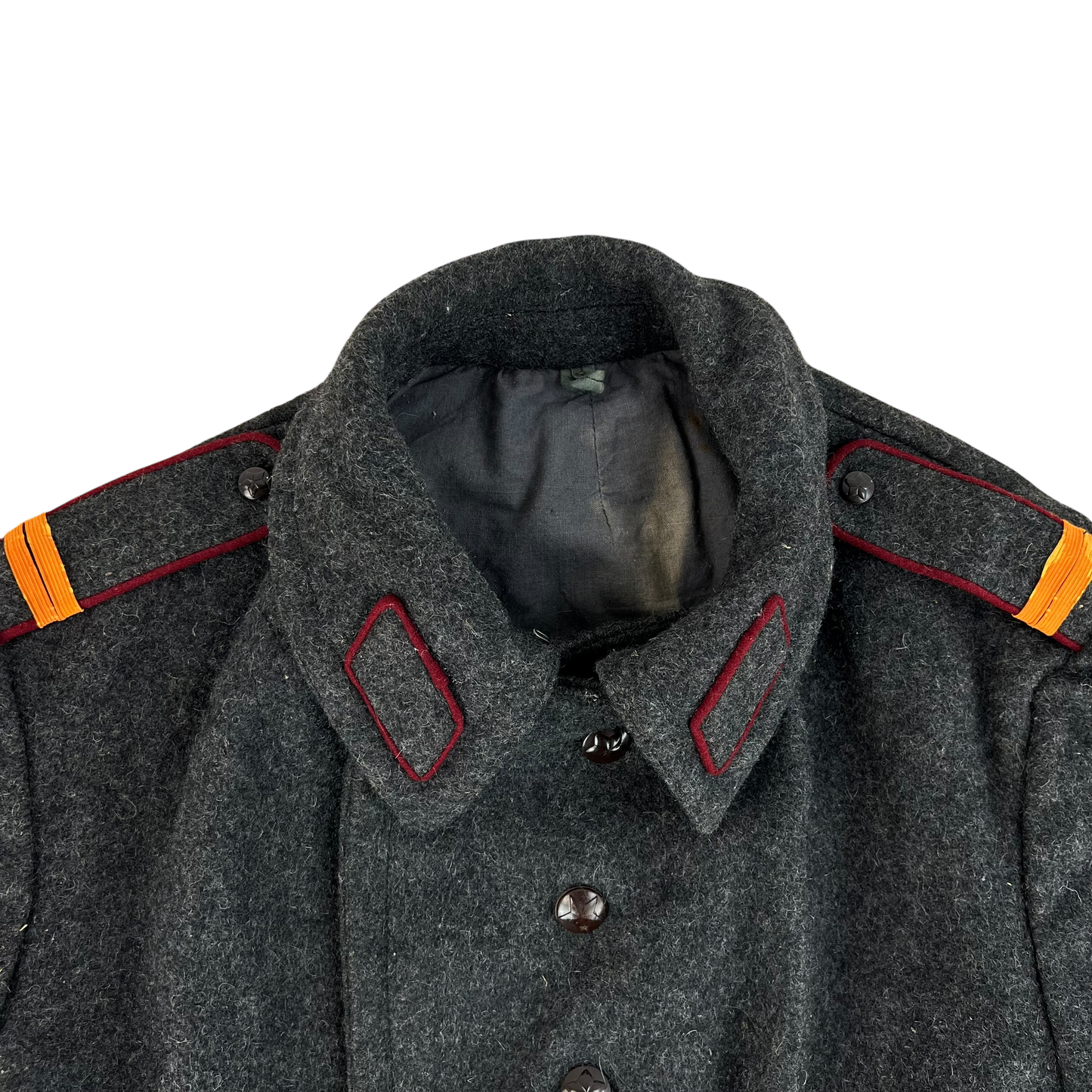 Bulgarian People's Army 80s Grey Wool Greatcoat - Large