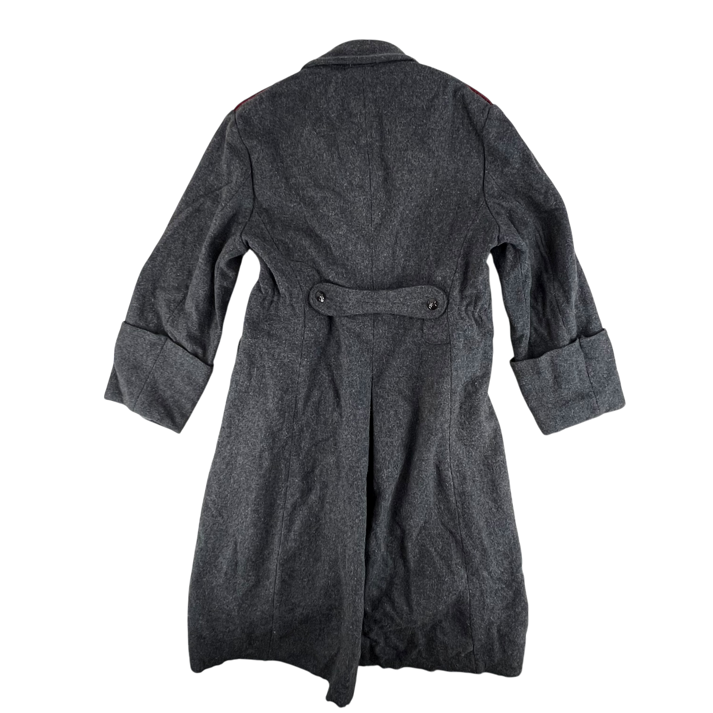 Bulgarian People's Army 70s Grey Wool Greatcoat - Large