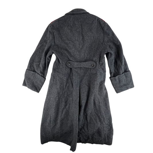 Bulgarian People's Army 70s Grey Wool Greatcoat - Large