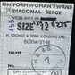 British Royal Navy Women's WRNS Diagonal Serge Black Blazer - Small SIZE 12