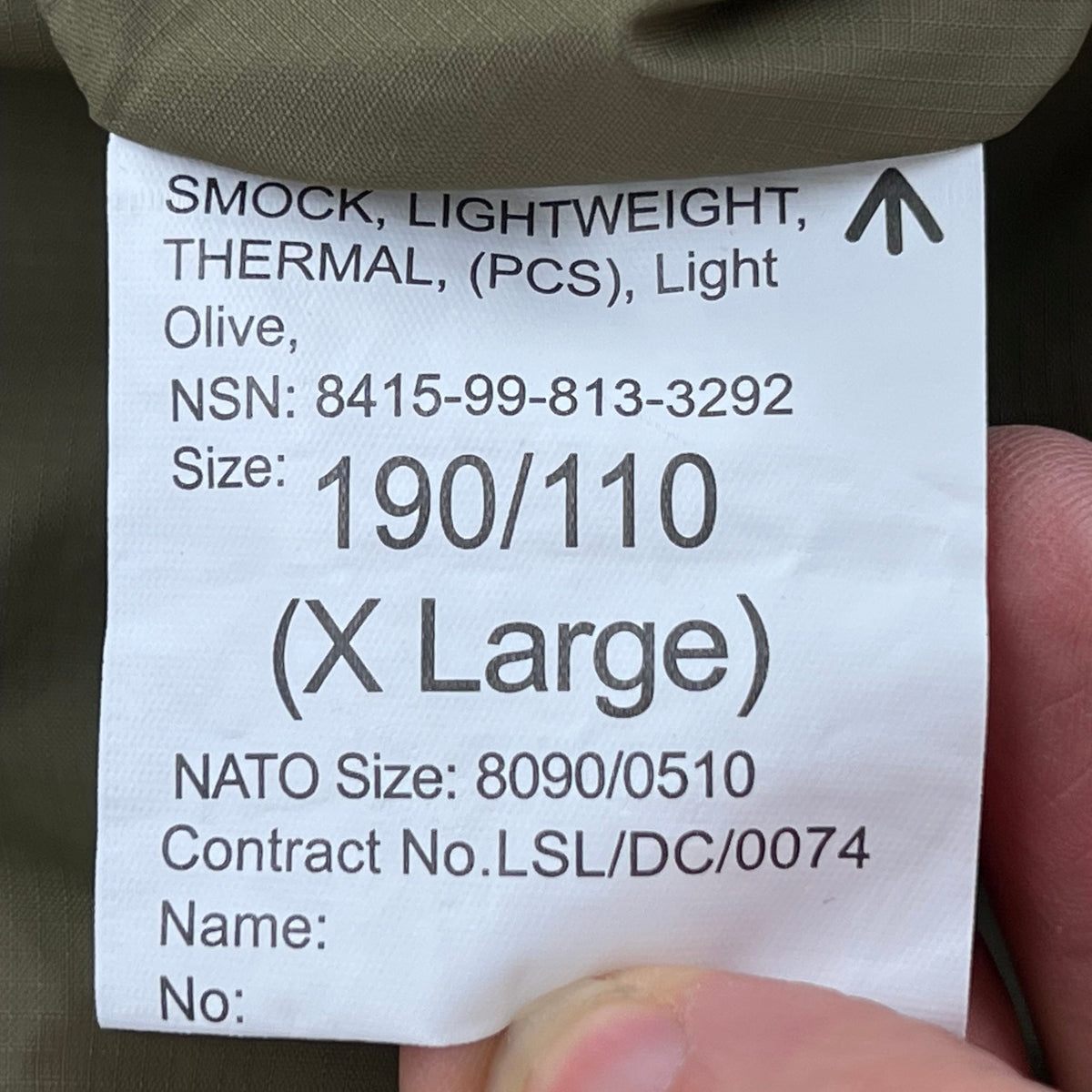 British Army Thermal Buffalo Pullover Smock - X Large