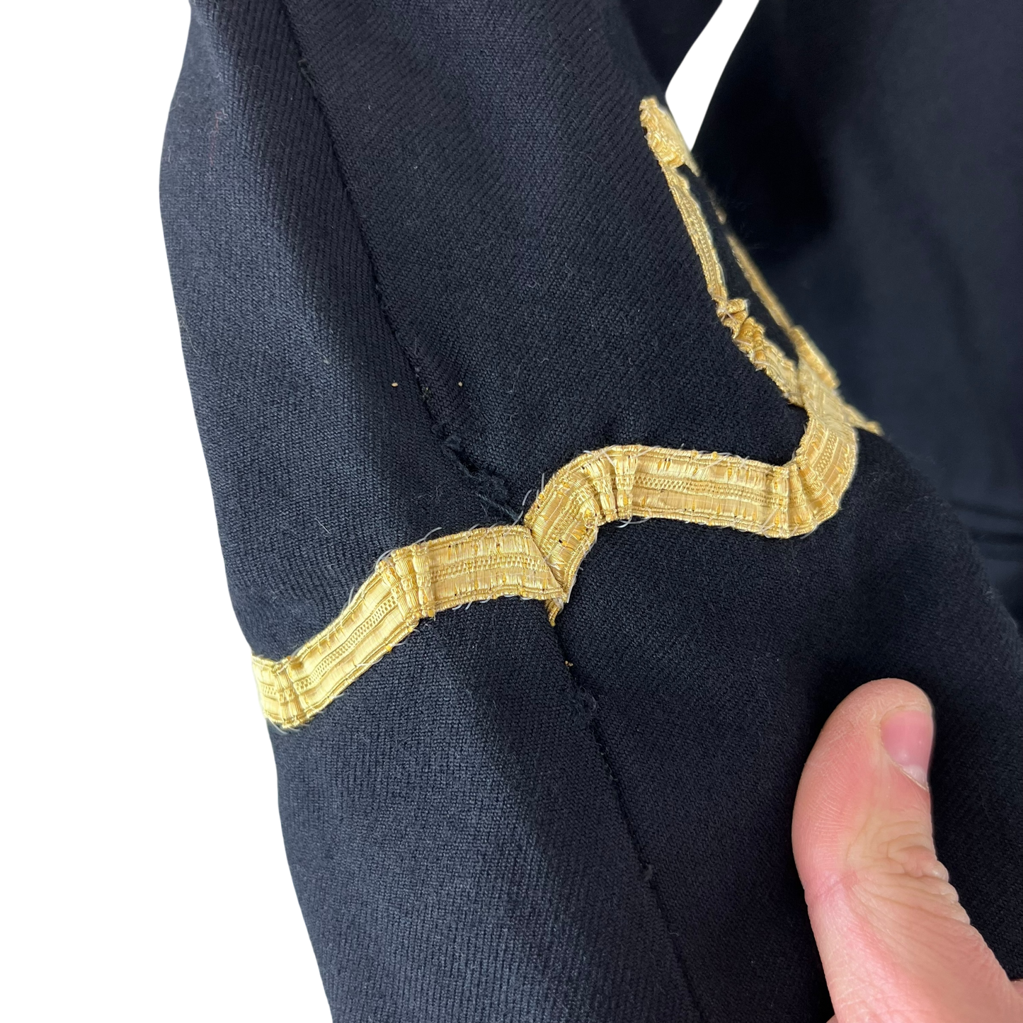 British Merchant Navy Black Dress Blazer Jacket - Large