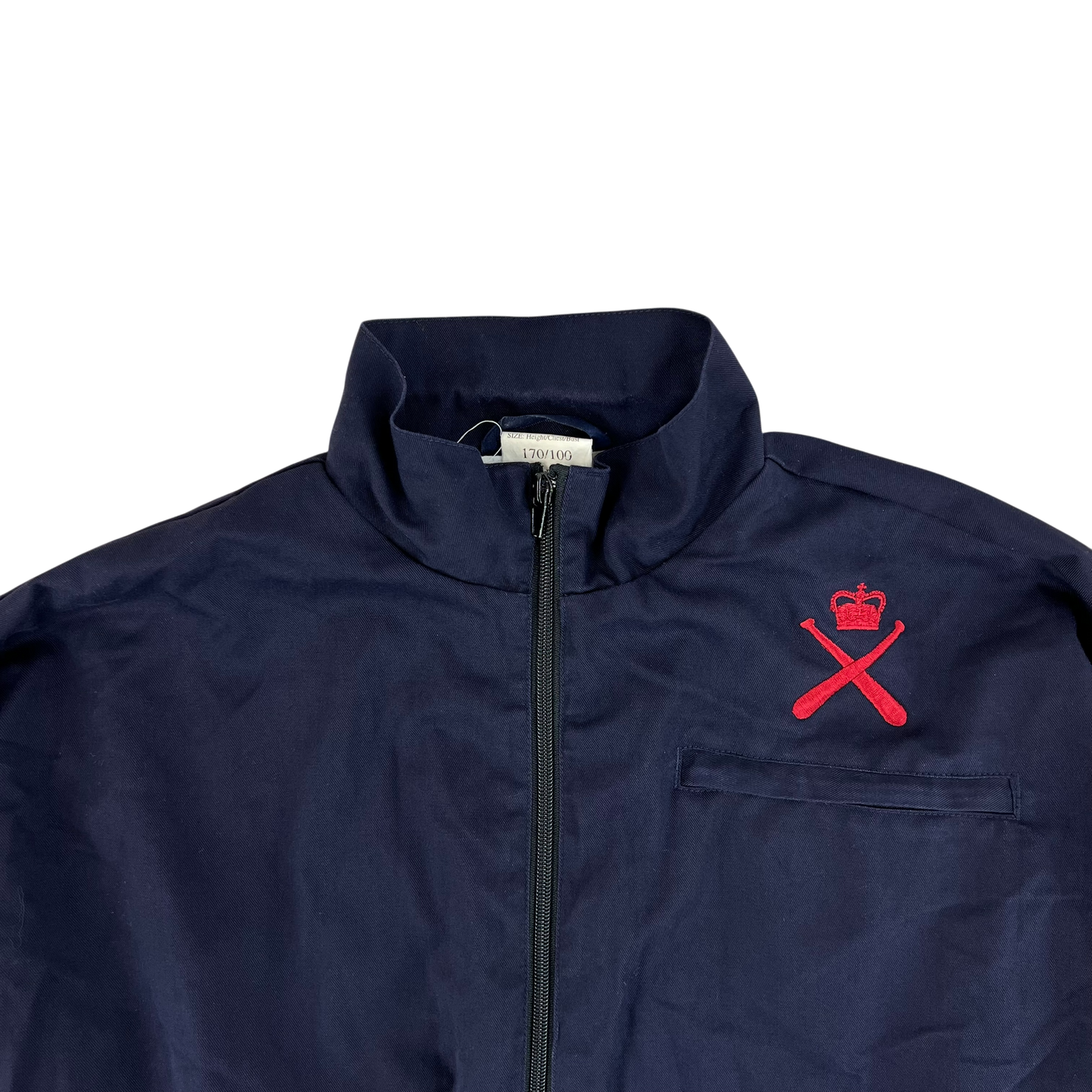 British Army / Tri-Services Navy Blue PTI Tracksuit Top Jacket - Medium 170/100