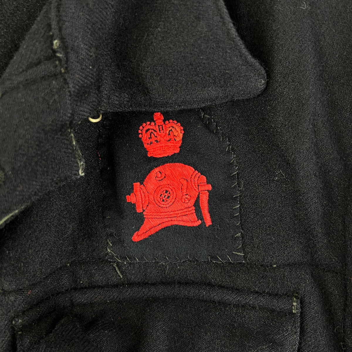 British Royal Navy 60s Ike Battledress WD RAR Blouse Jacket - Large