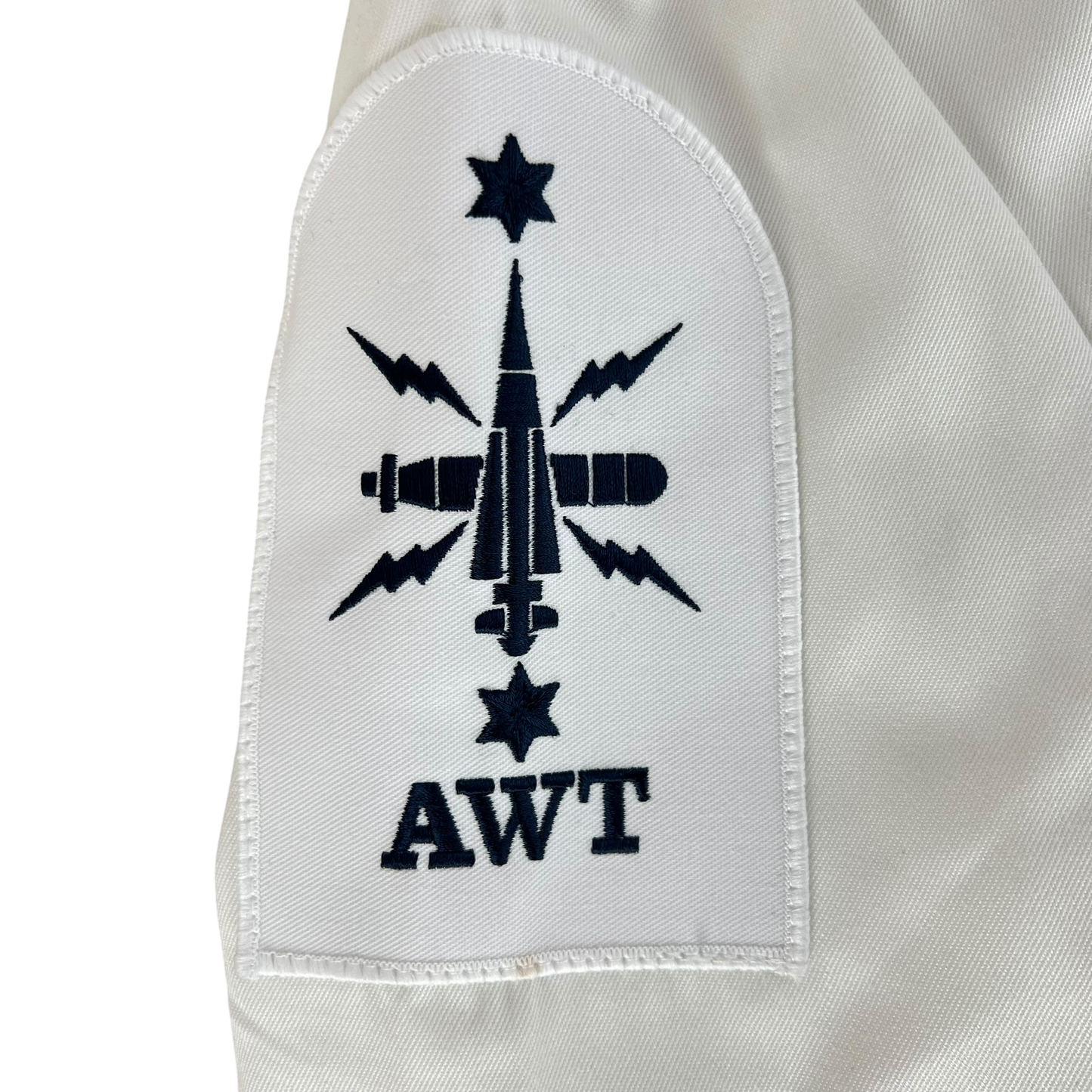 British Royal Navy Class II White Jumper Sailor's Top - Large 176/116