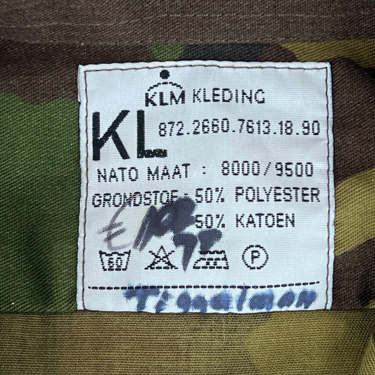 Dutch Army Field Shirt DPM Woodland Camouflage Long Sleeve - Medium