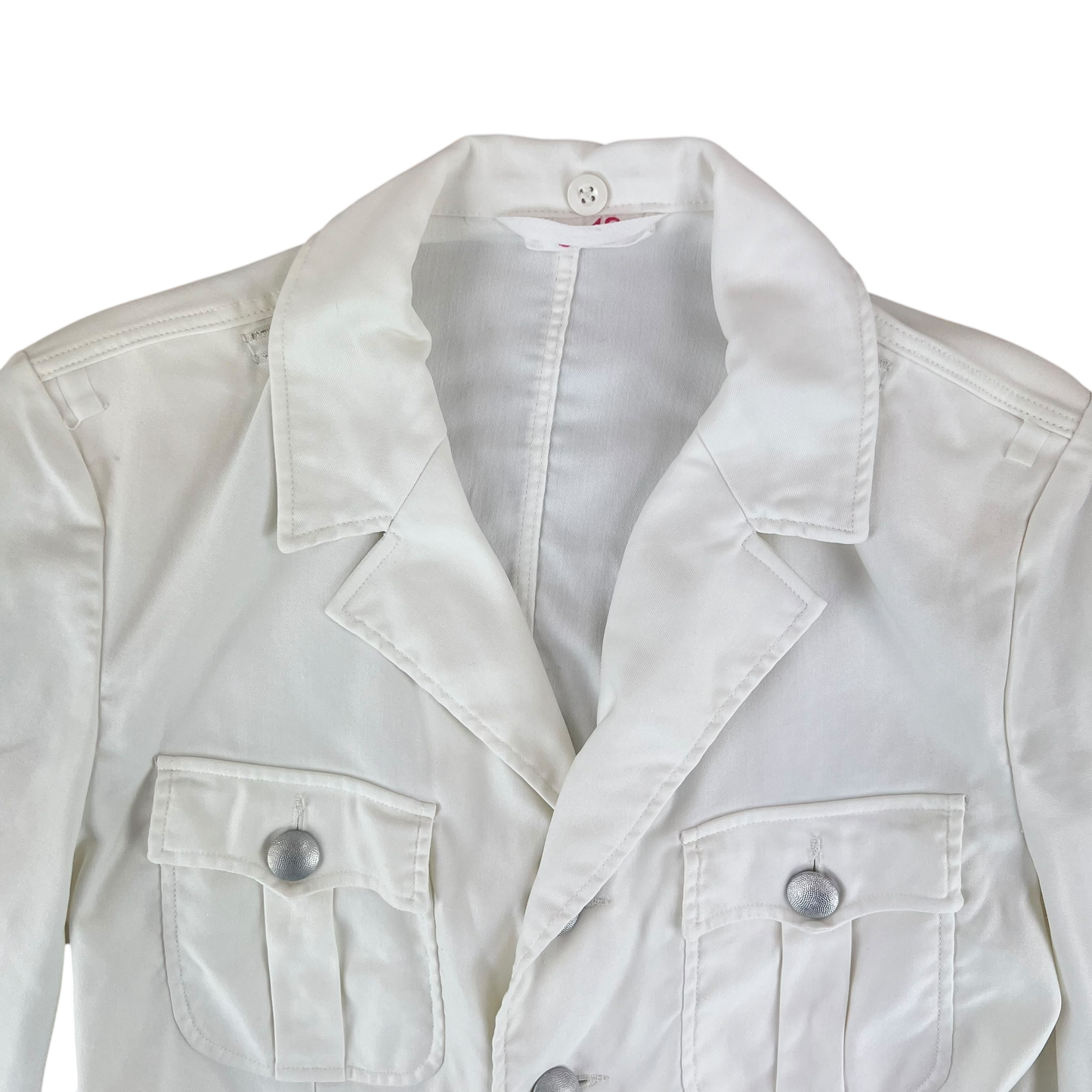 East German Army White Summer Dress Jacket - Medium g48