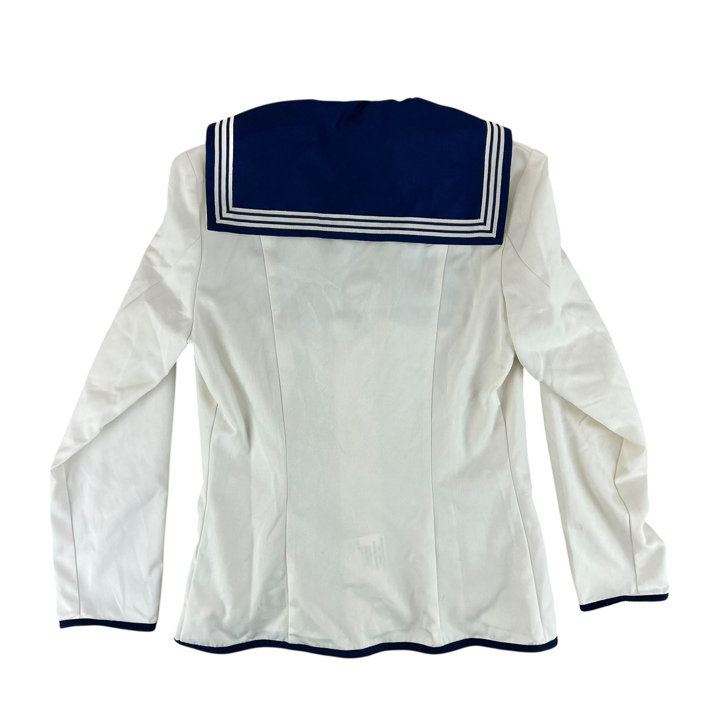 British Royal Navy Women's Class II White Jumper Sailor's Top - Medium 178/96