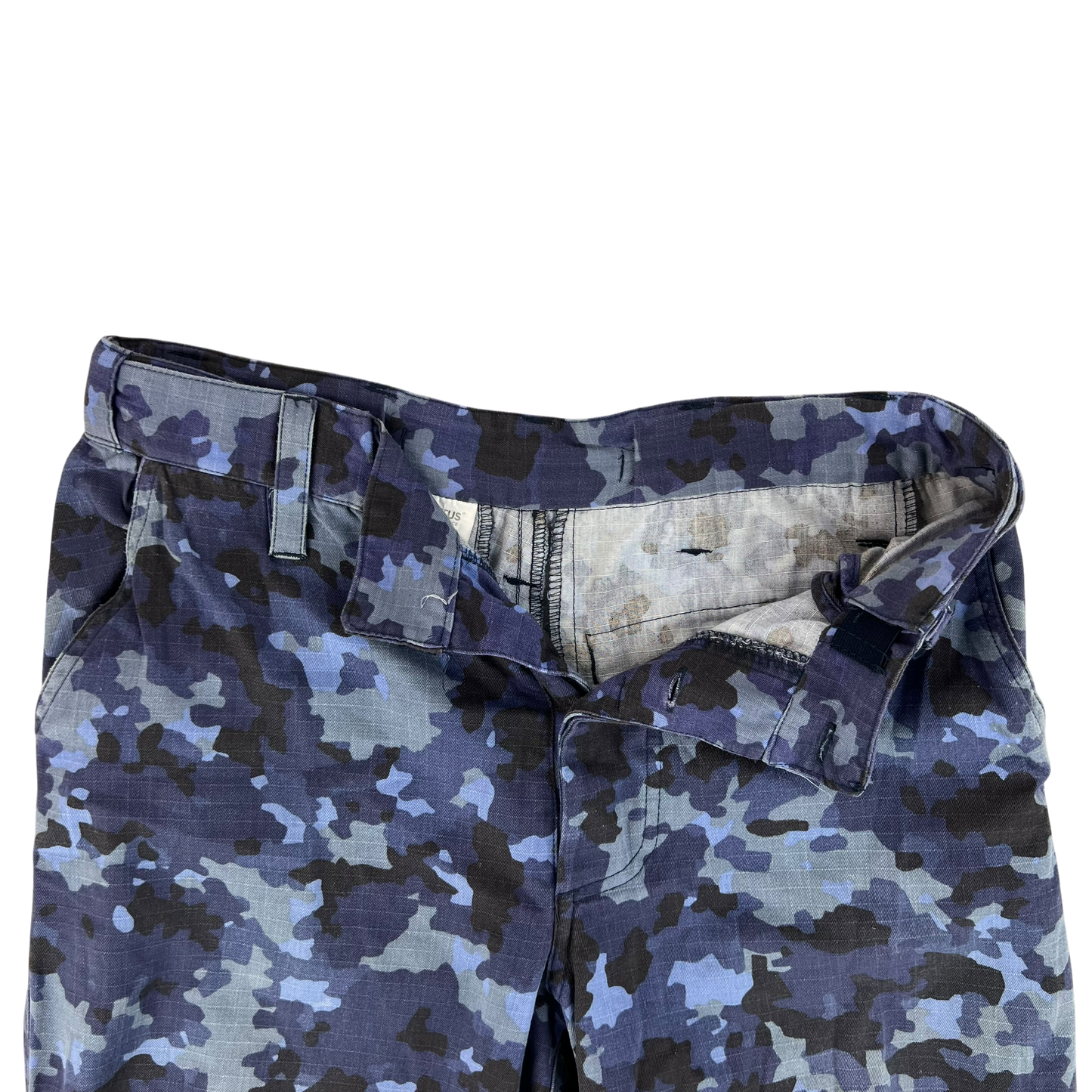 Romanian Navy M2017 Blue Camouflage Ripstop Trousers - W30 L31