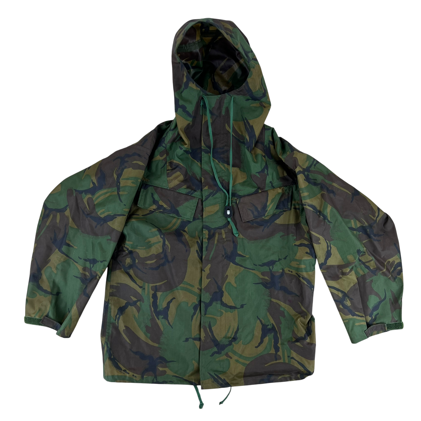 British Army DPM Camo Waterproof PVC Hooded Smock Jacket - Medium 170/90