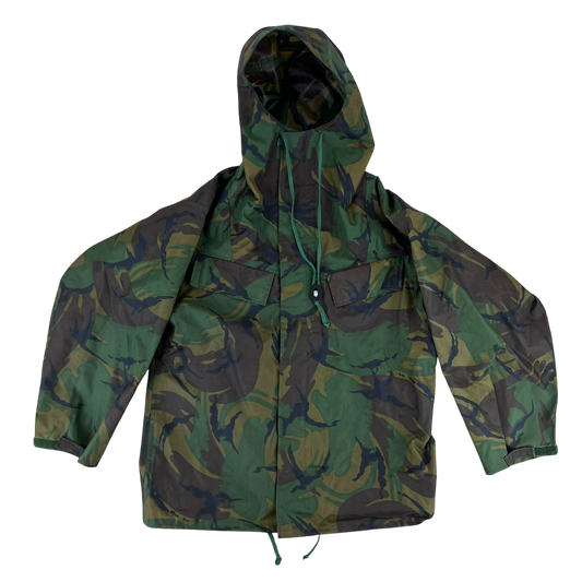 British Army DPM Camo Waterproof PVC Hooded Smock Jacket - Medium 170/90