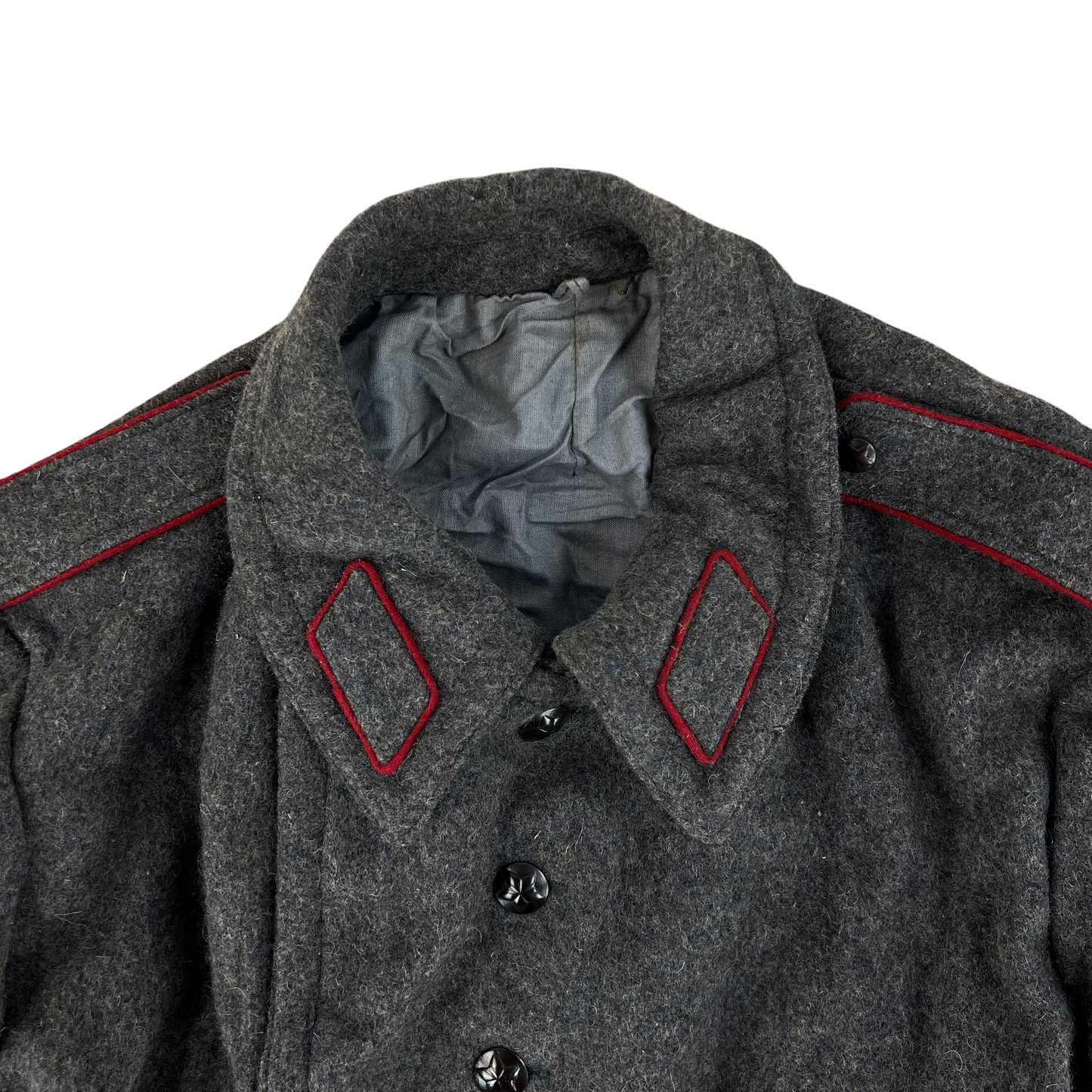 Bulgarian People's Army 70s Grey Wool Greatcoat - Large