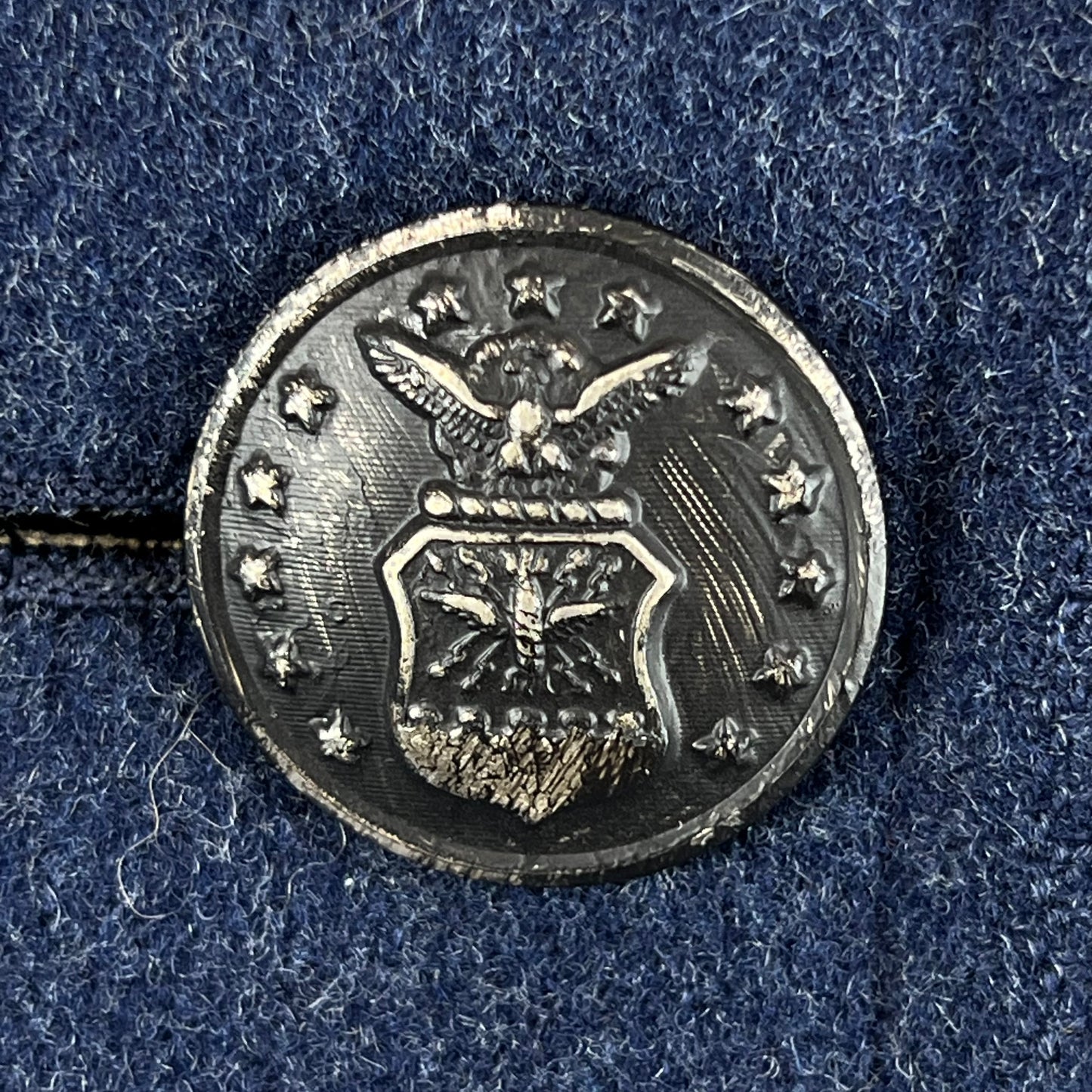 US Air Force 40s Blue Wool Greatcoat - Large 43R