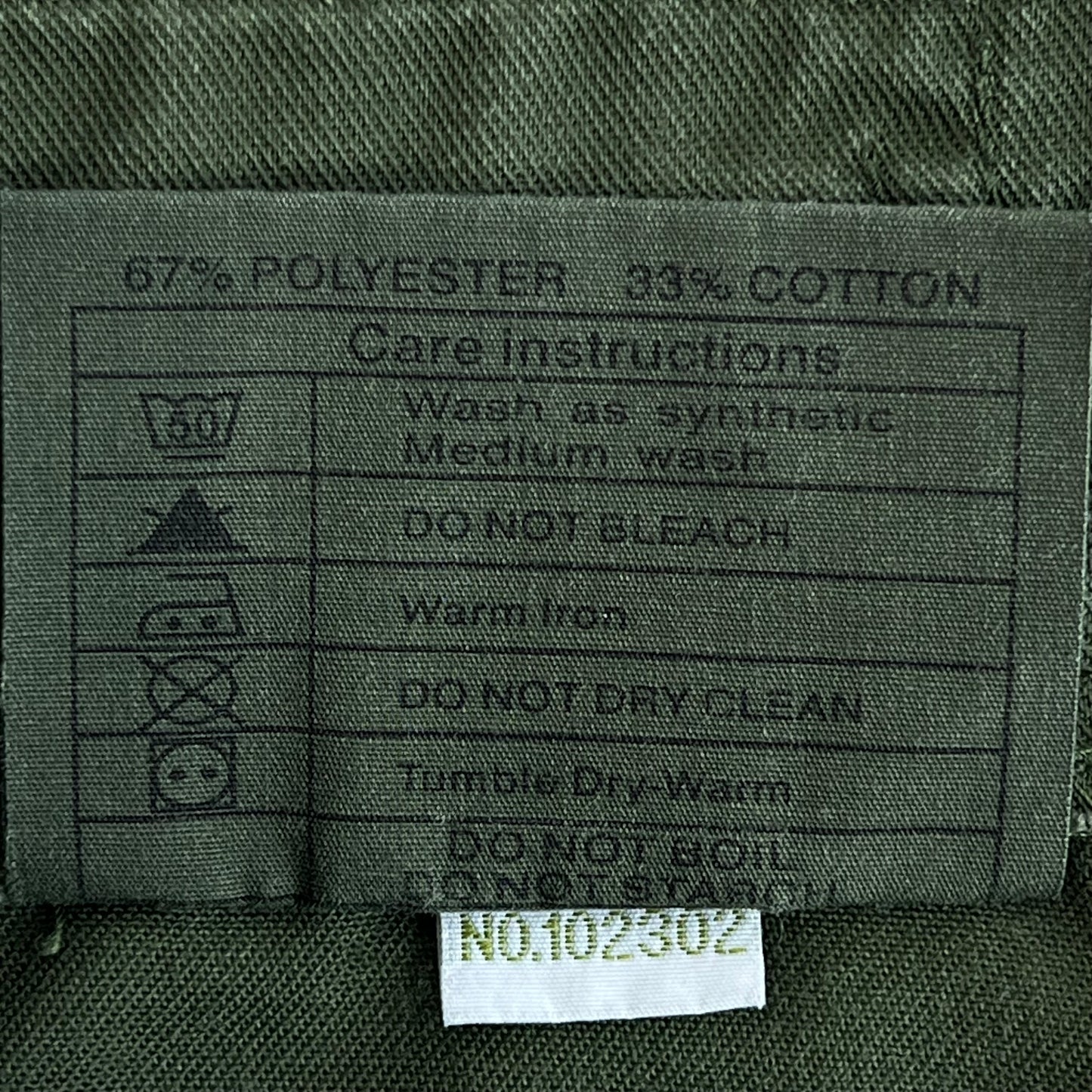 British Army Olive Green Fatigue Work Trousers - W34 L33