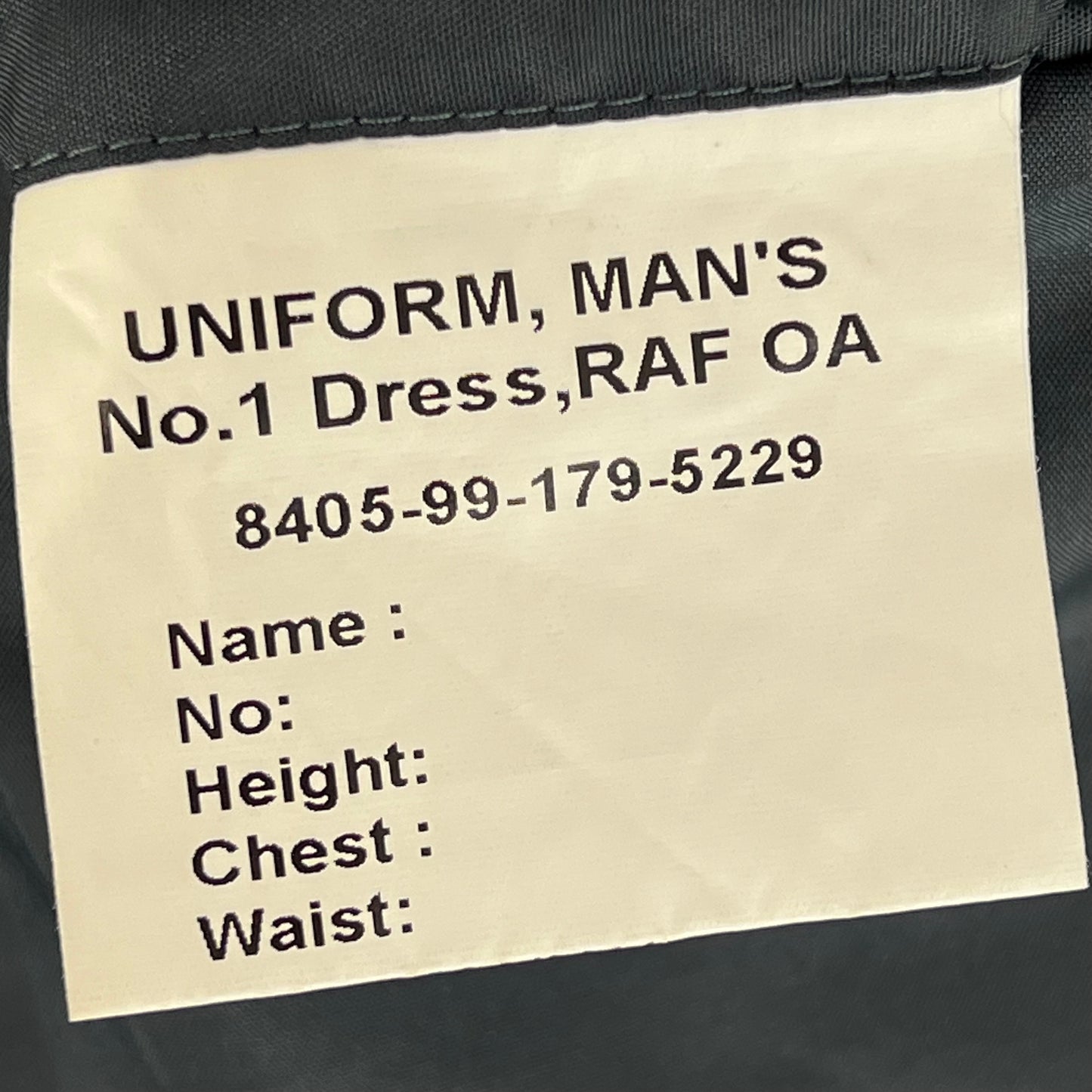 British Royal Air Force No. 1 Dress Jacket - Medium 100R