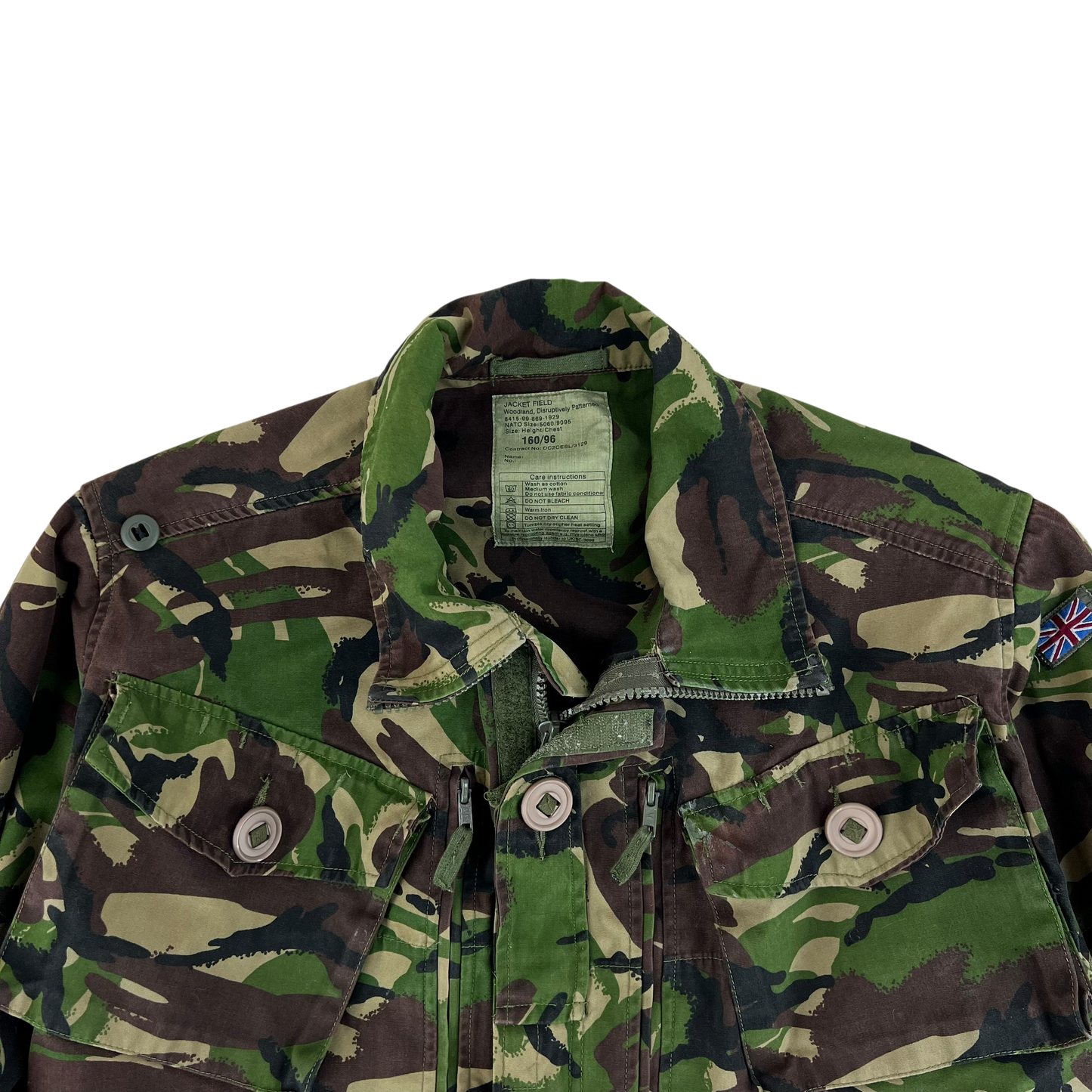 British Army S95 DPM Woodland Camo Field Jacket - Medium 180/96