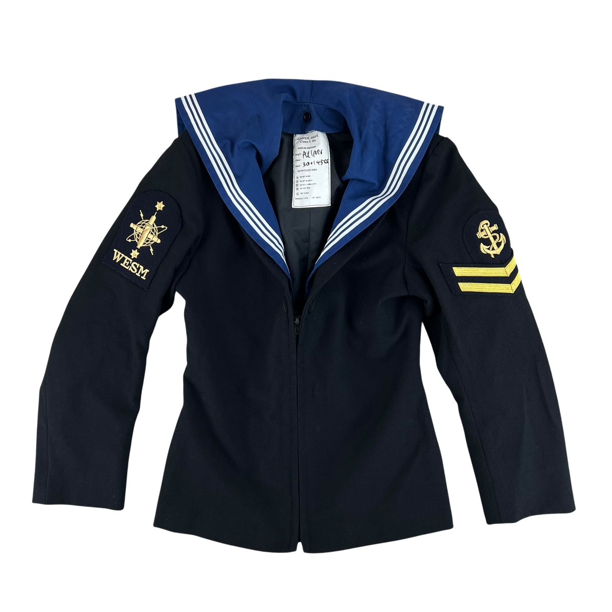 British Royal Navy Class II Jumper Sailor's Top - Medium 92XS