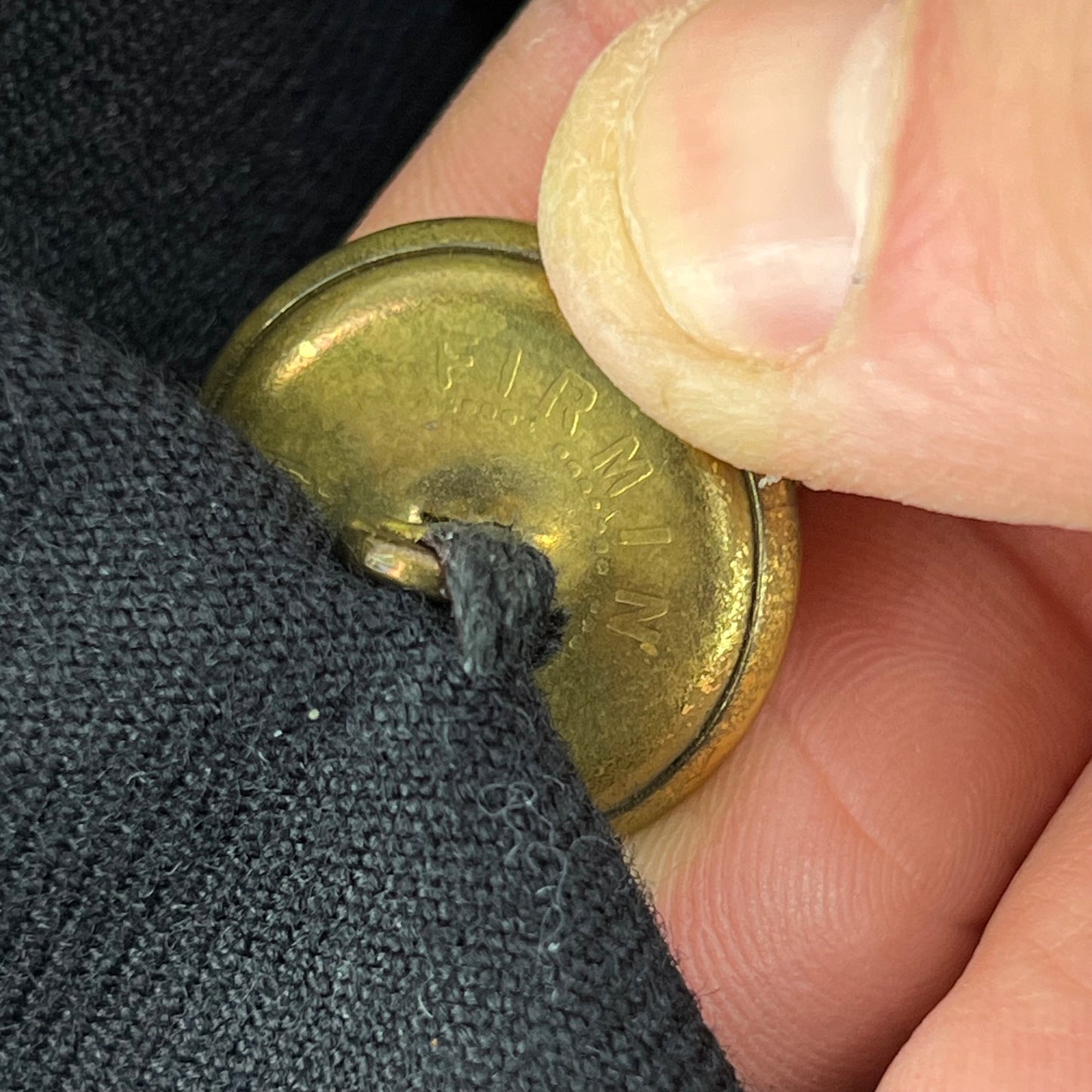 British Merchant Navy Black Dress Blazer Jacket - Medium