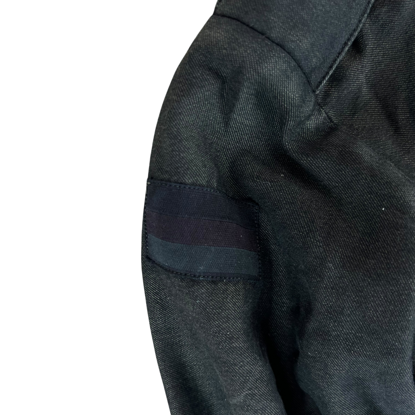 German Army Re-Dyed Black Long Sleeve Field Shirt - Large