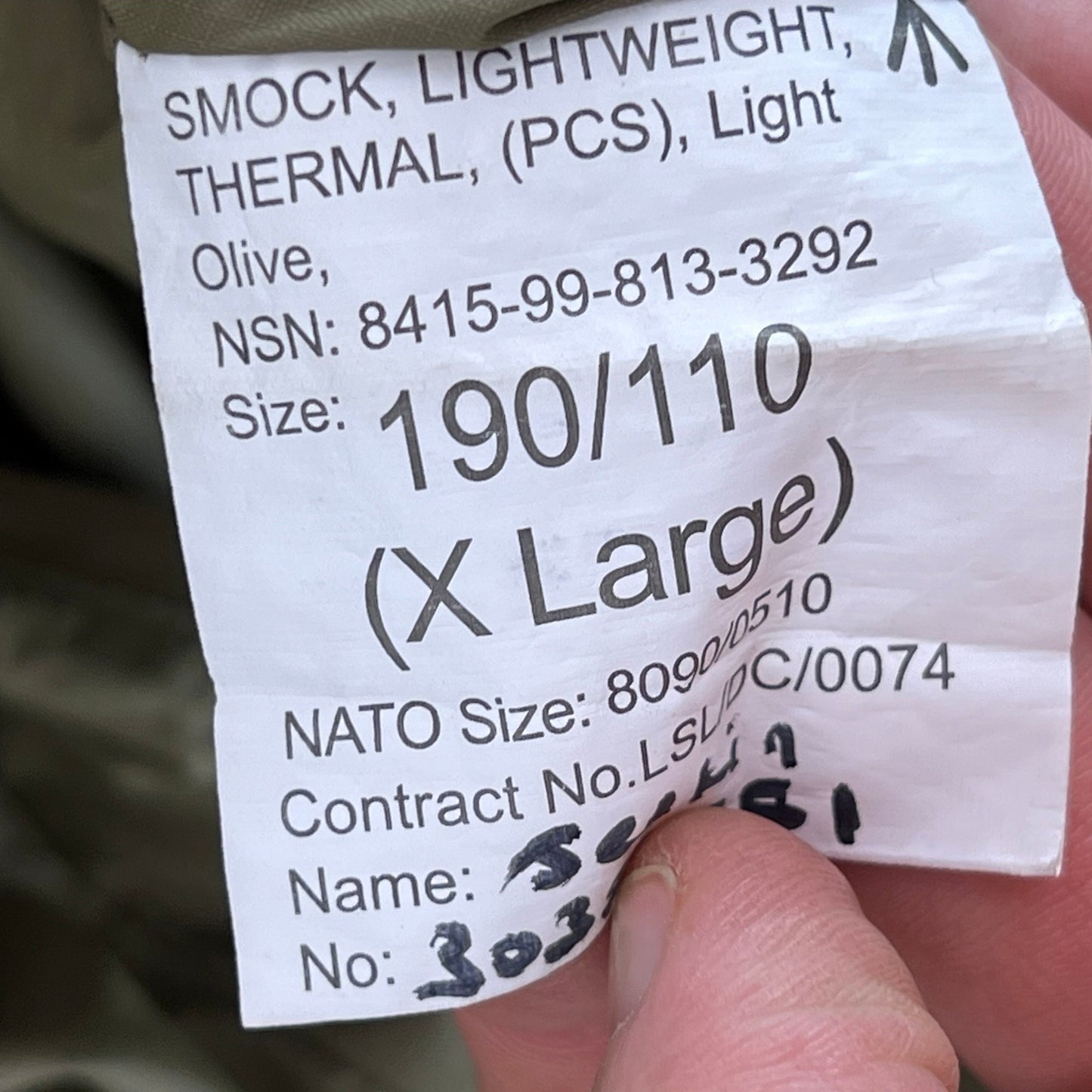 British Army Thermal Buffalo Pullover Smock - X Large