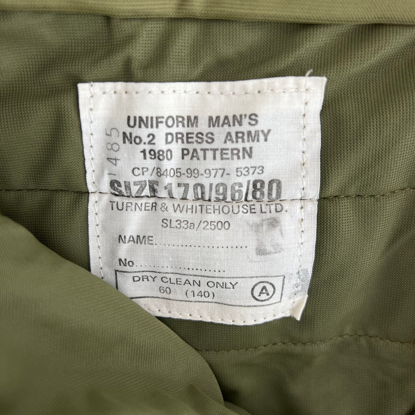 British Army 1980 Pattern No. 2 Khaki Green Dress Trousers - W31 L37.5