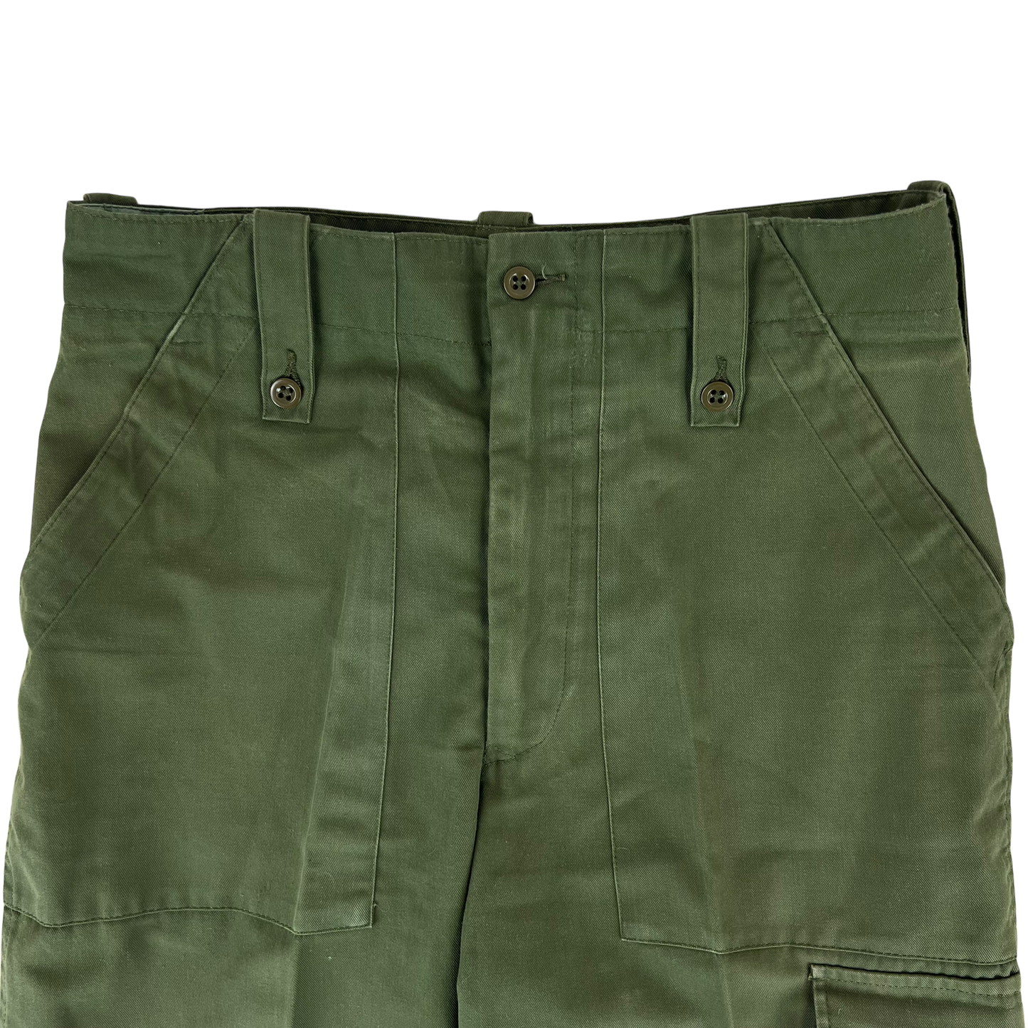 British Army Olive Green Fatigue Work Trousers - W31 L29