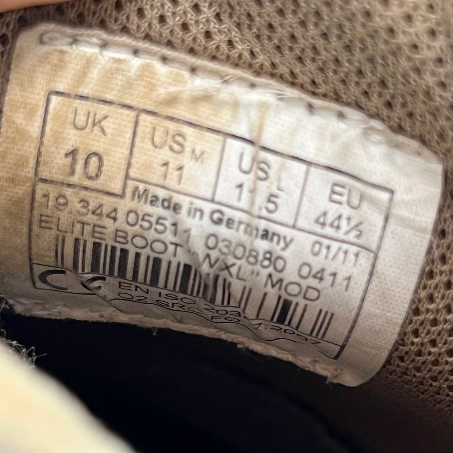 British Army Lowa Desert Combat Boots - Size 10