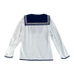 British Royal Navy Class II White Jumper Sailor's Top - Medium 170/96