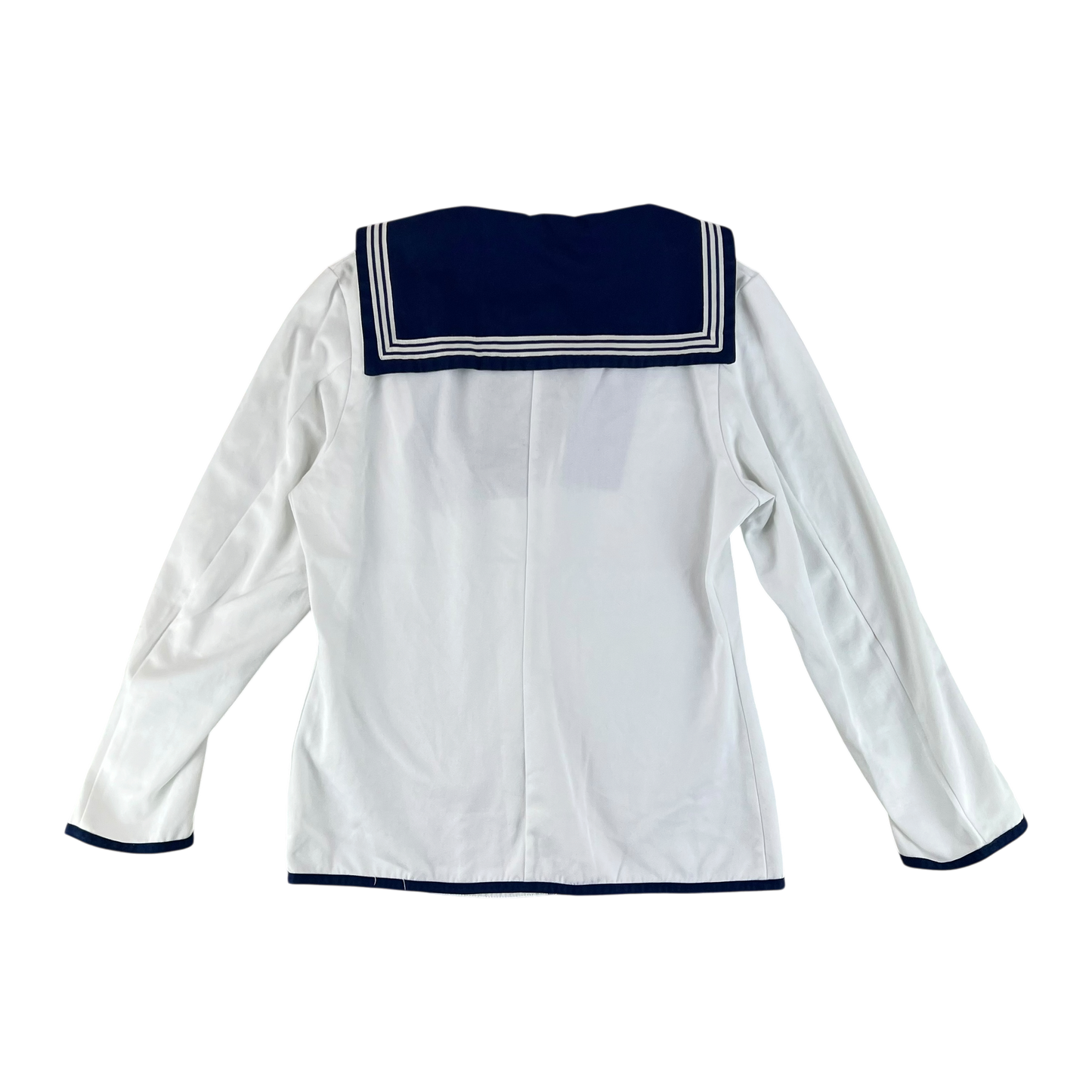 British Royal Navy Class II White Jumper Sailor's Top - Medium 170/96