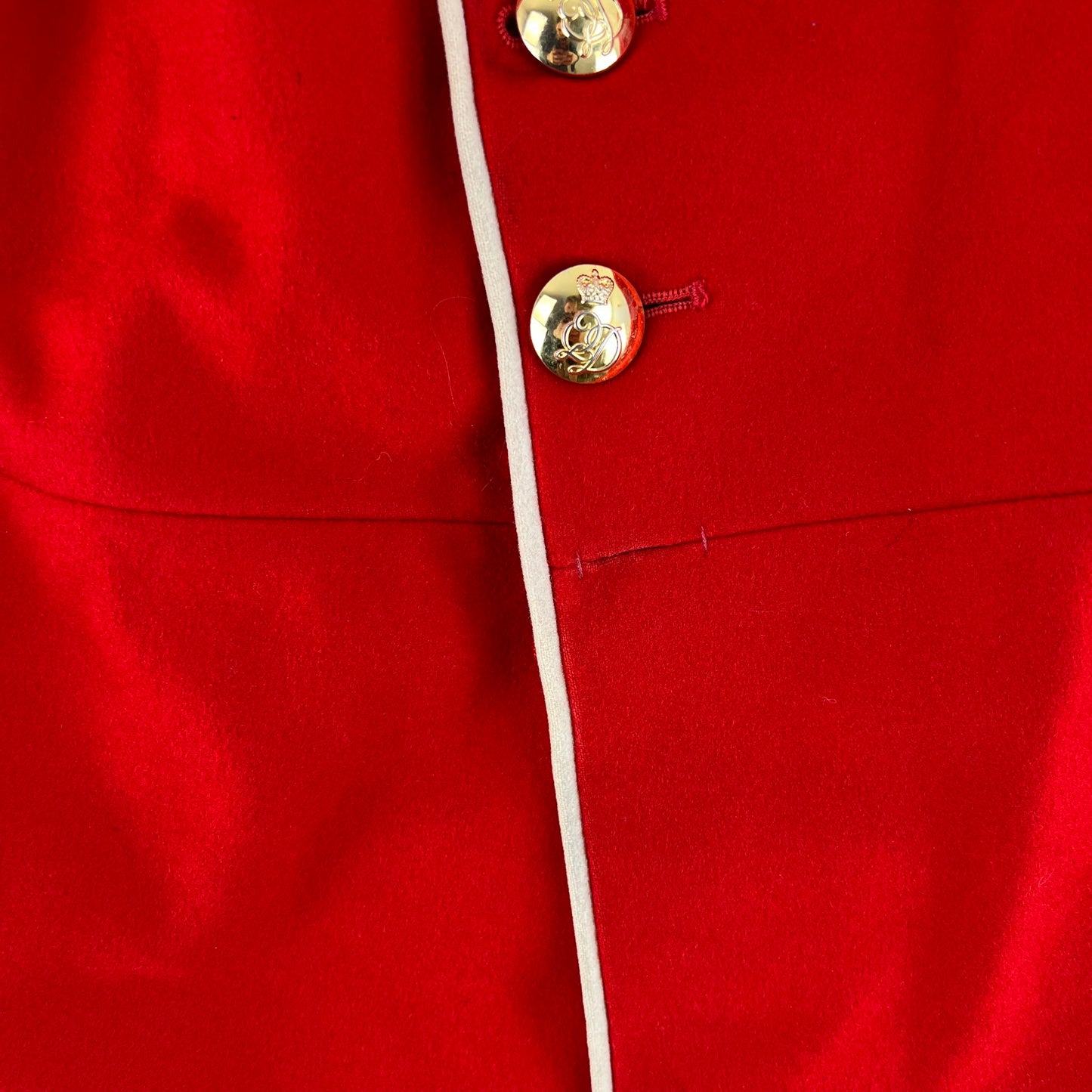 British Army Red Tunic Jacket - Queen's Division Normandy Band - Medium