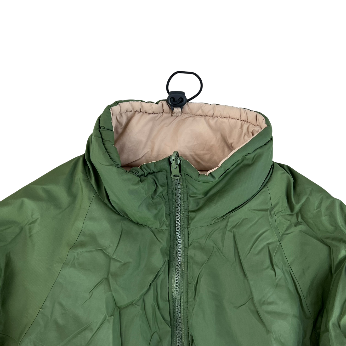 British Army Reversible Thermal Olive Green / Tan Quilted Jacket - Medium