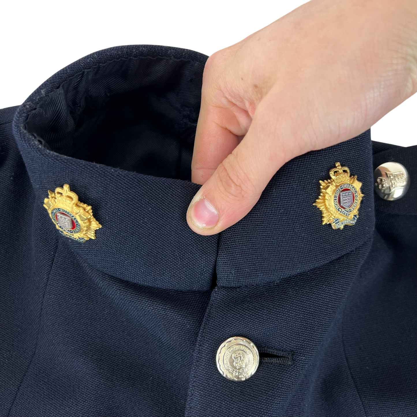 British Army No. 1 Dress Jacket w/ Belt - Royal Logistics Corps - Medium