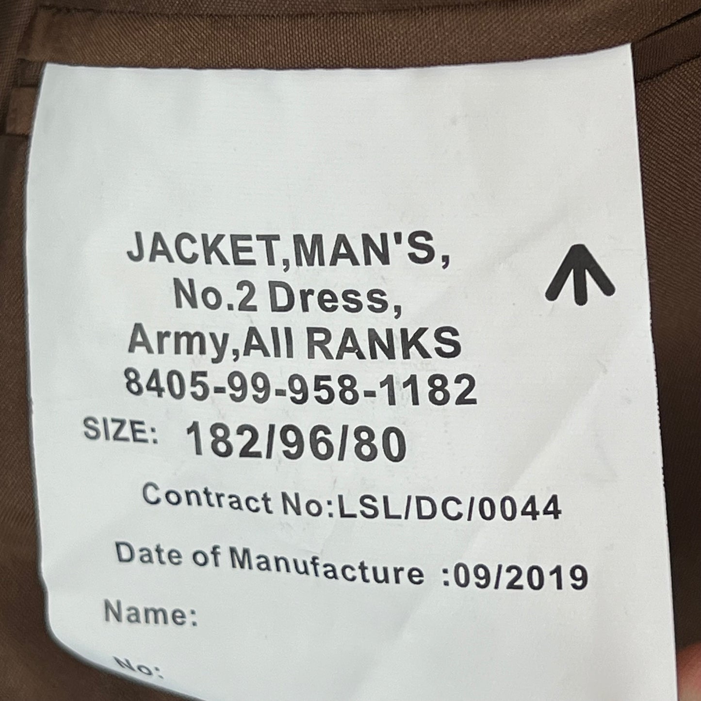 British Army No.2 FAD Dress Jacket - Royal Artillery Regiment - Medium 182/96