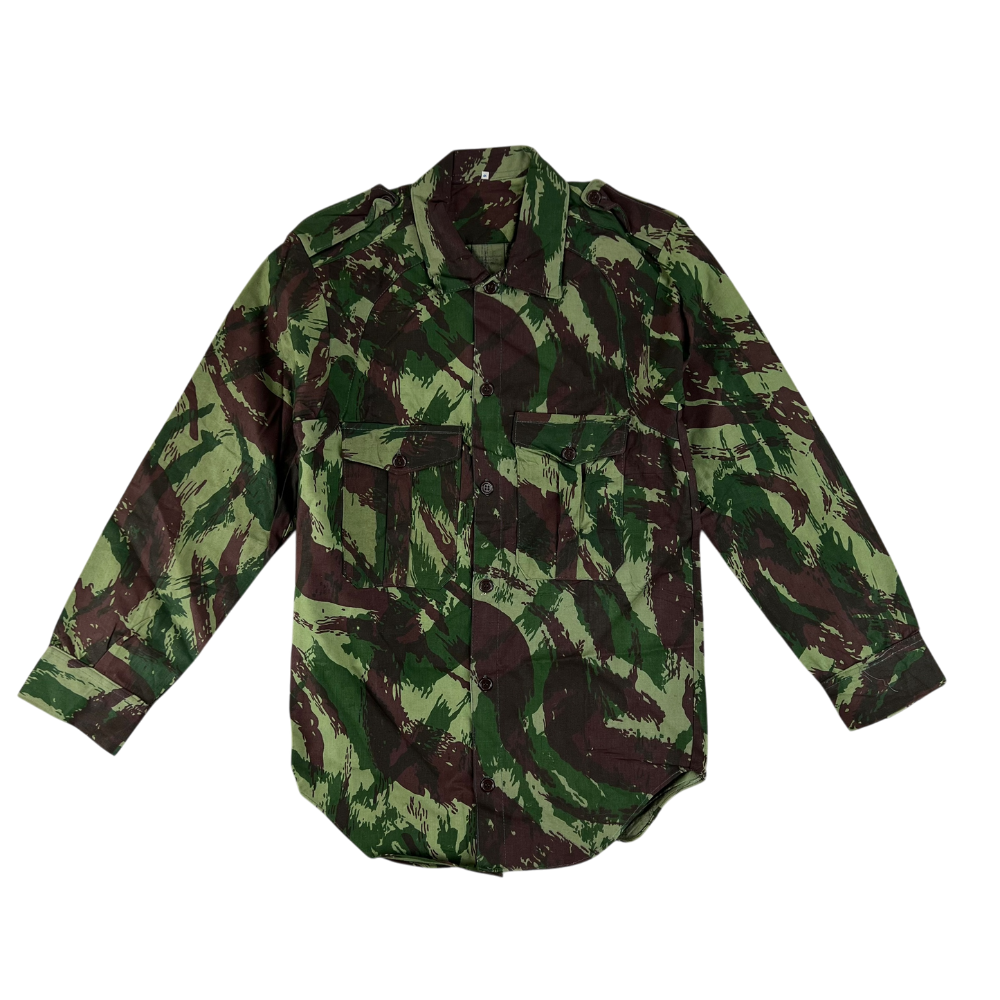 Portuguese Army M63 Lizard Camouflage Long Sleeve Shirt - Small