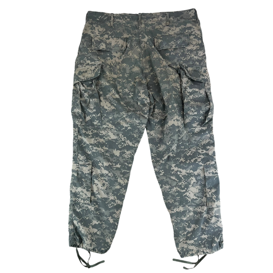 US Army UCP Pixel Camo ACU BDU Ripstop Combat Trousers - W40 L32