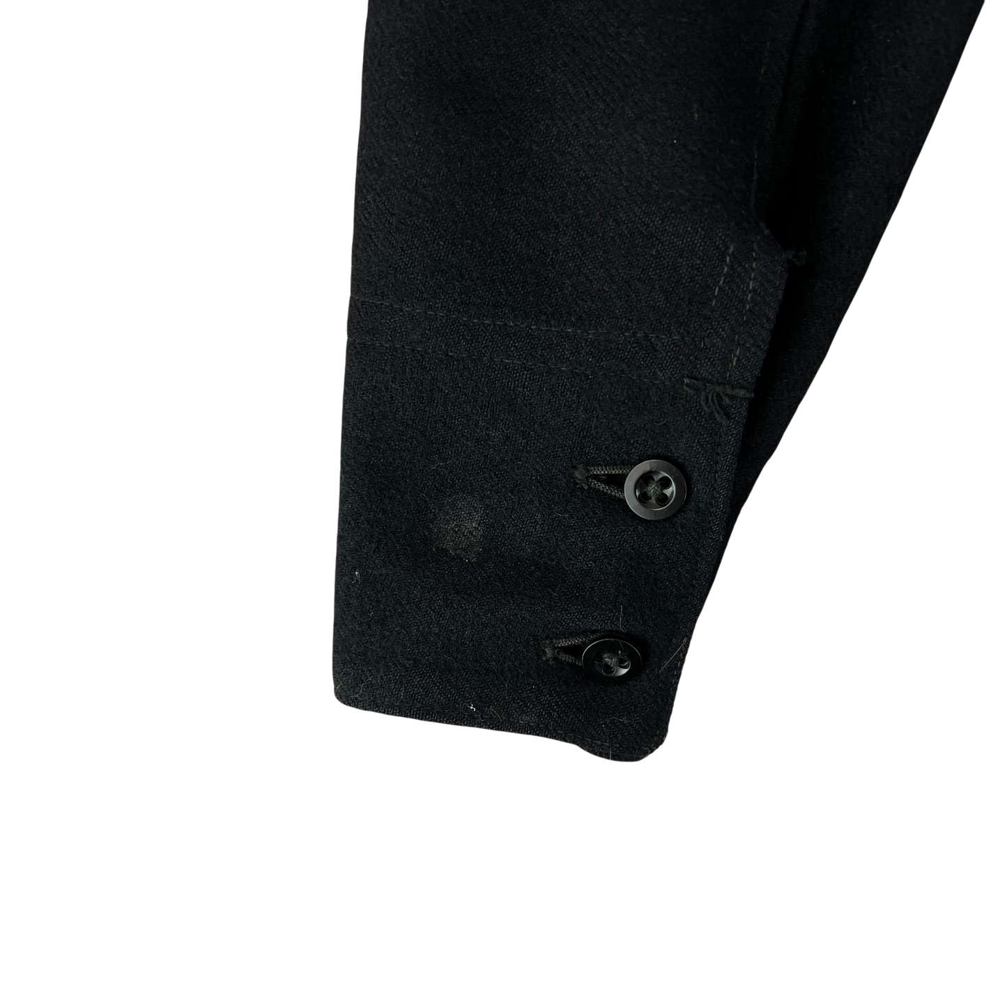 British Royal Navy 40s Class II Black Jumper Sailor's Top - Small