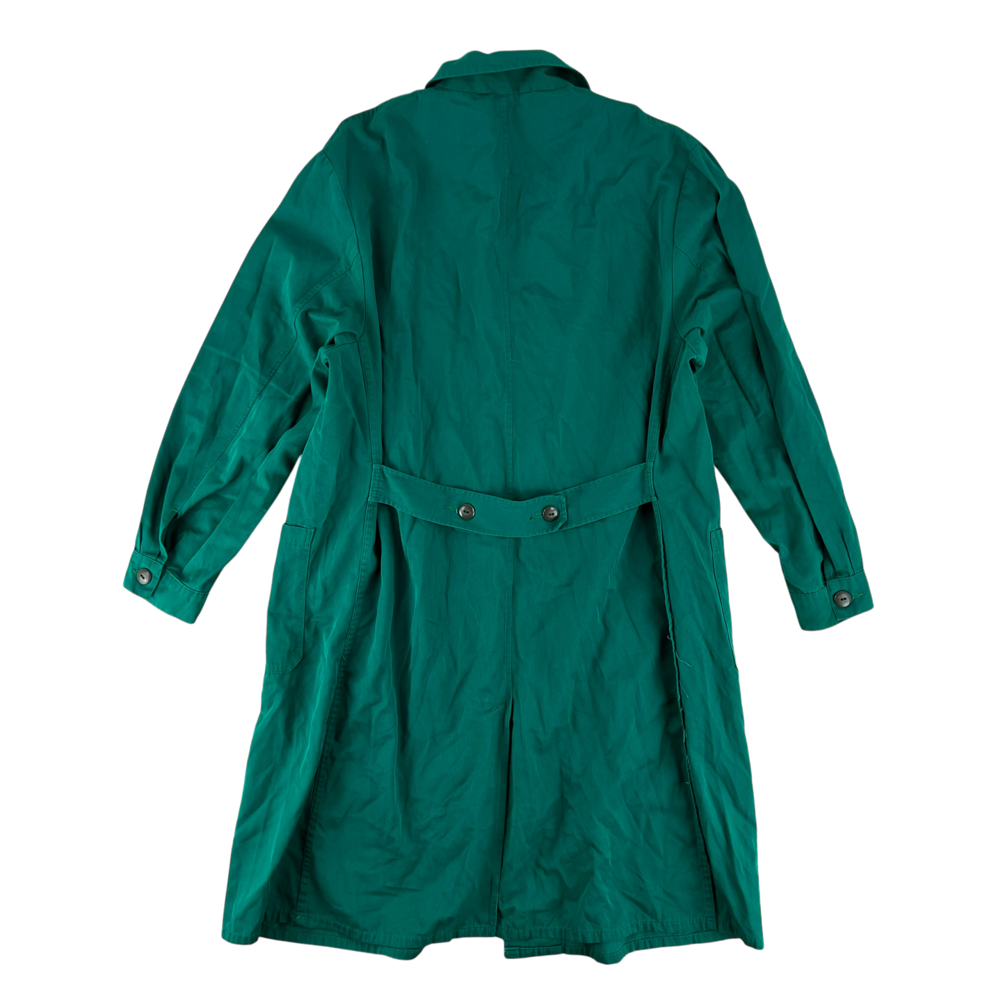 Austrian Army Green Blue Chore Coat - Large