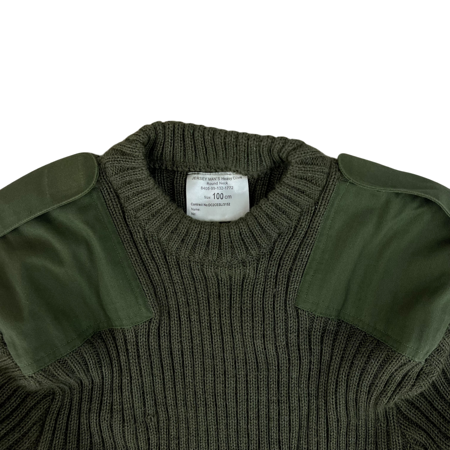 British Army Olive Green Pullover Jumper - Medium 100cm