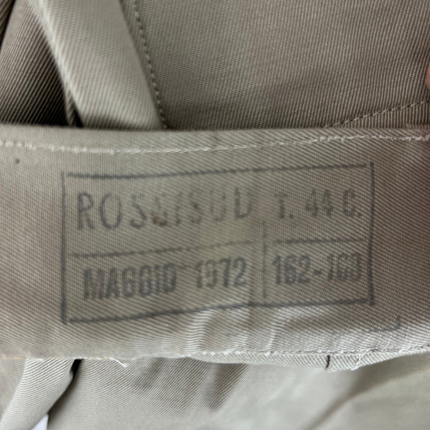 Italian Army 70s Stone Chino Shorts - W27