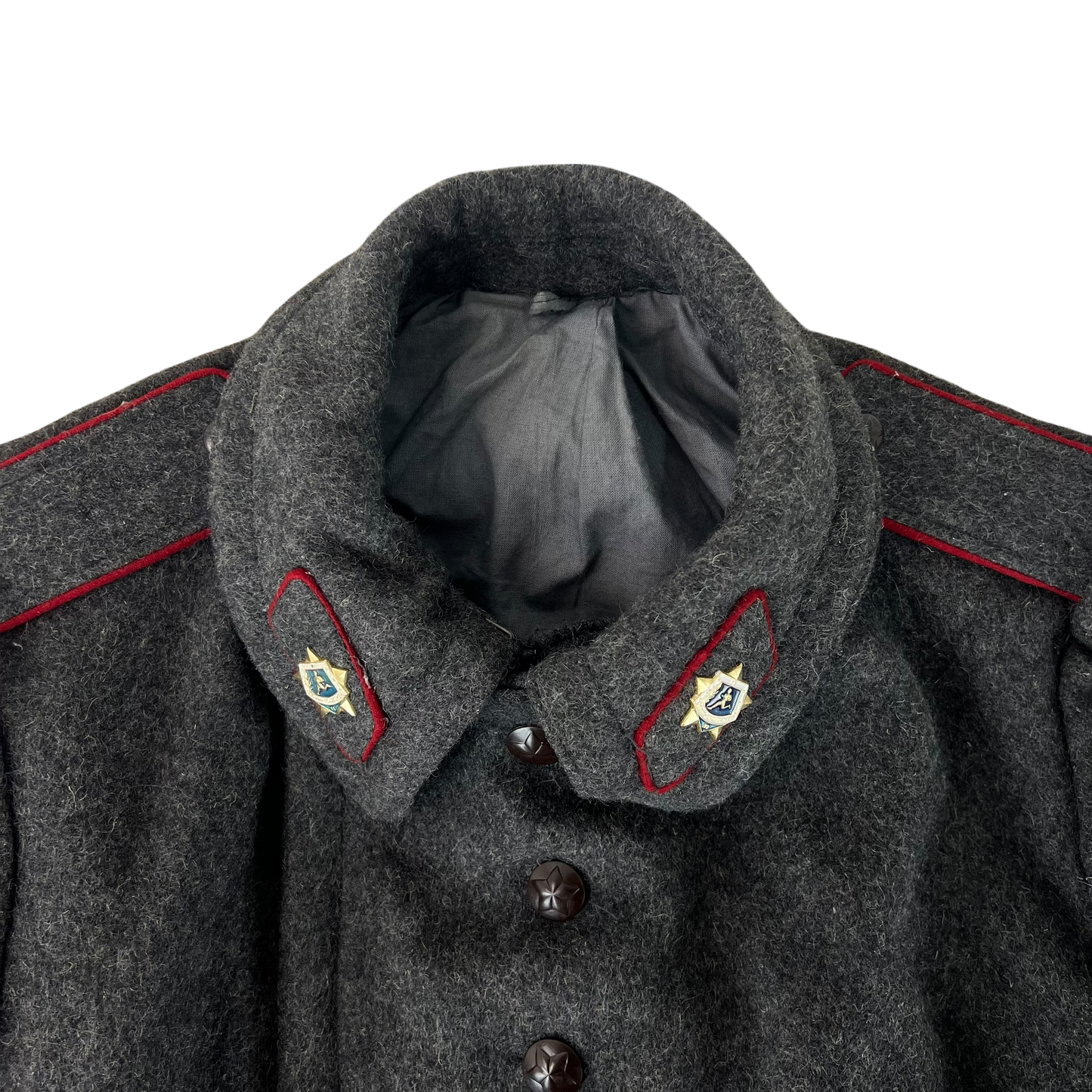 Bulgarian People's Army 70s Grey Wool Greatcoat - Medium