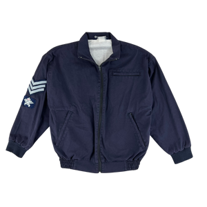 British Army / Tri-Services Navy Blue PTI Tracksuit Top Jacket - Small