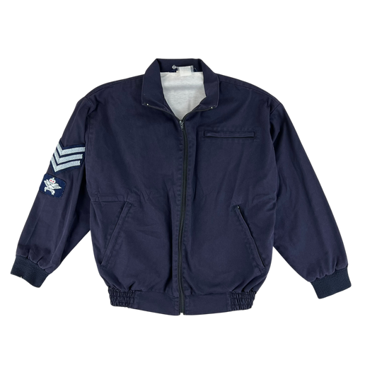 British Army / Tri-Services Navy Blue PTI Tracksuit Top Jacket - Small