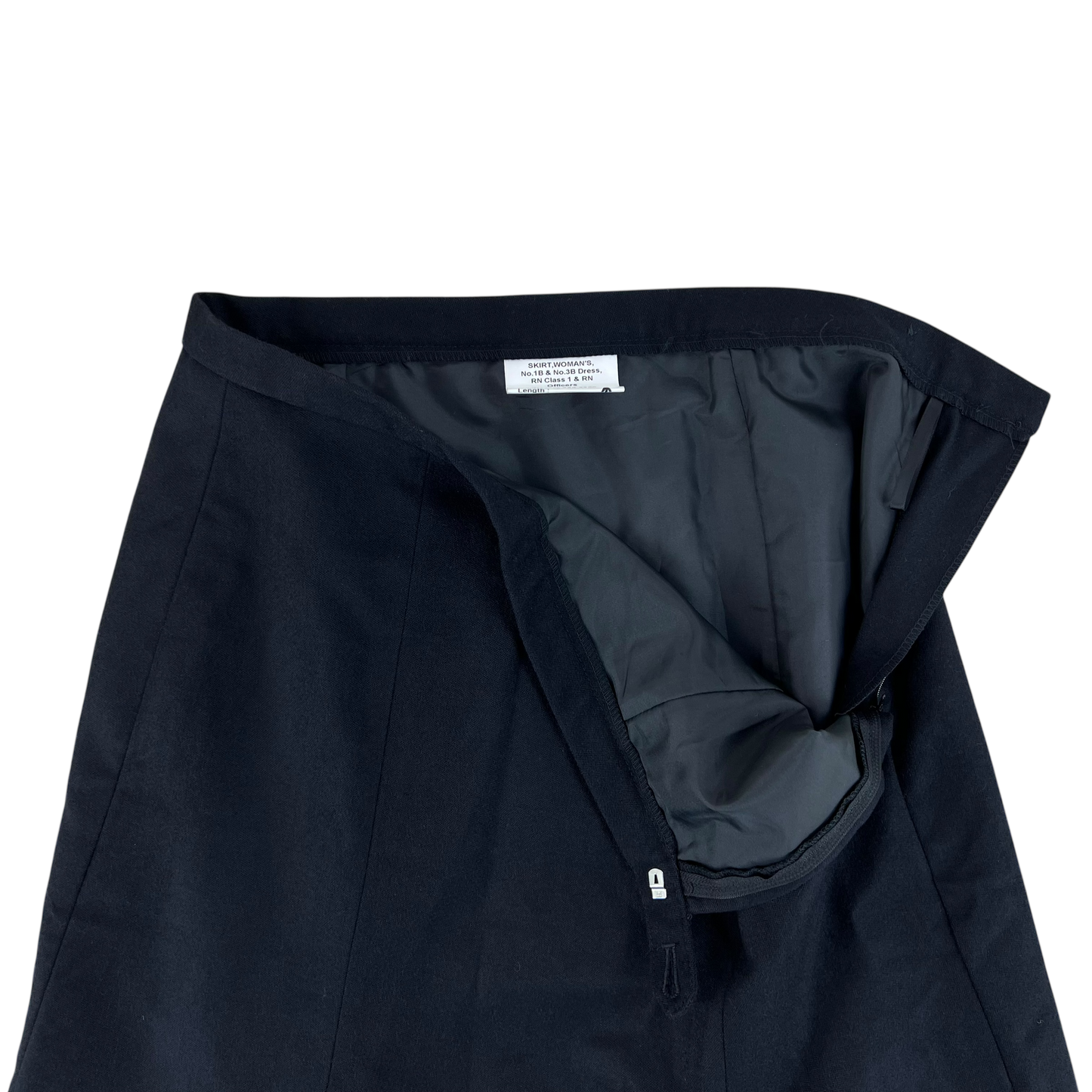 British Royal Navy Women's Officer's No. 1 & No. 3B Dress Black Skirt - W34