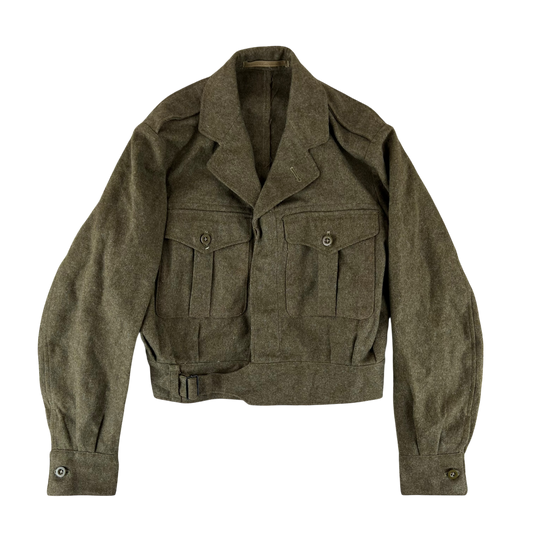 British Army 50s Khaki Ike 1949 Pattern Battle Dress Jacket - Medium SIZE 11