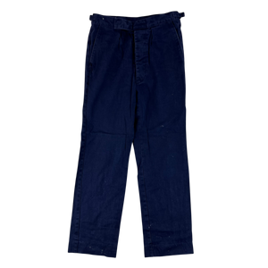 British Royal Navy Cotton Working Dress Trousers - W31 L30