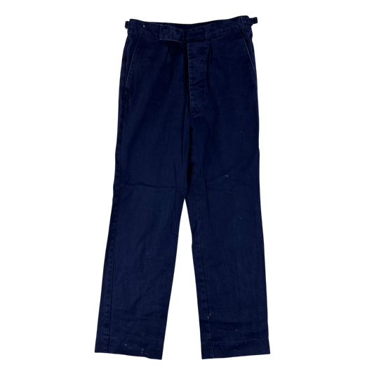 British Royal Navy Cotton Working Dress Trousers - W31 L30