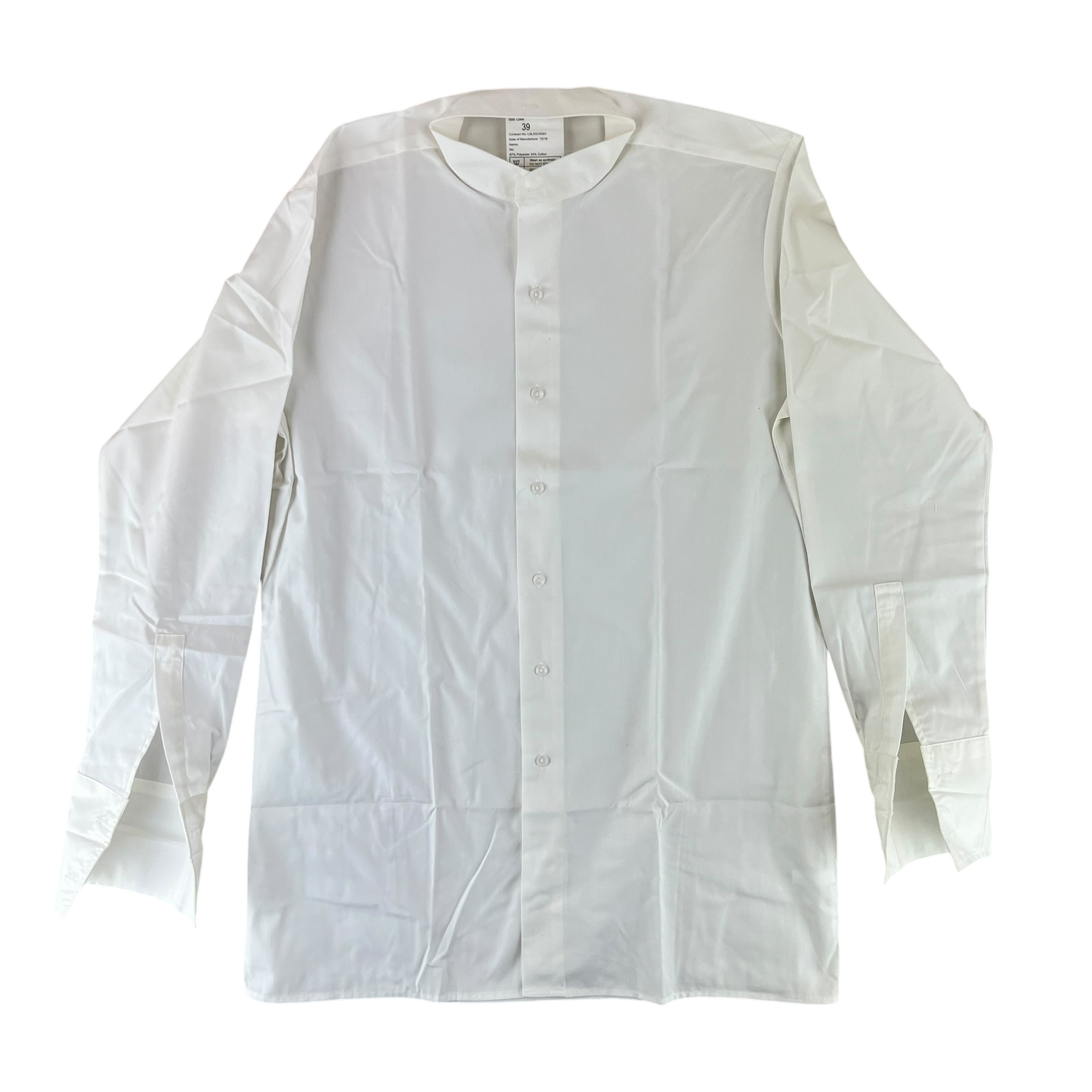 British Army White Mess Dress Shirt - Medium C39