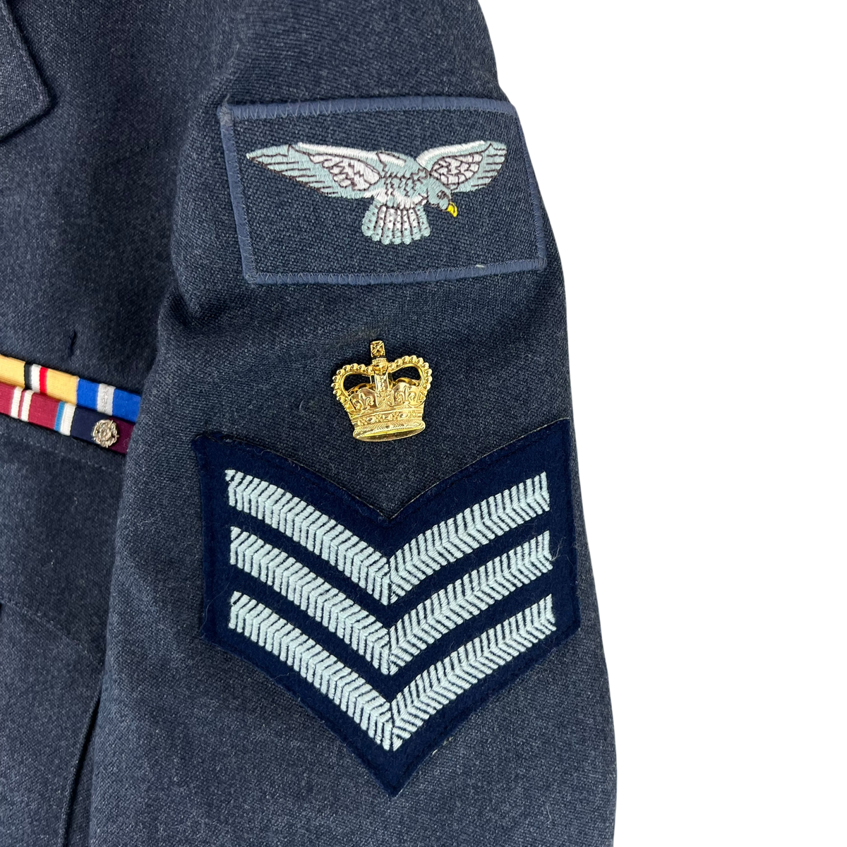 British Royal Air Force No. 1 Dress Jacket w/ Belt - Large 108L
